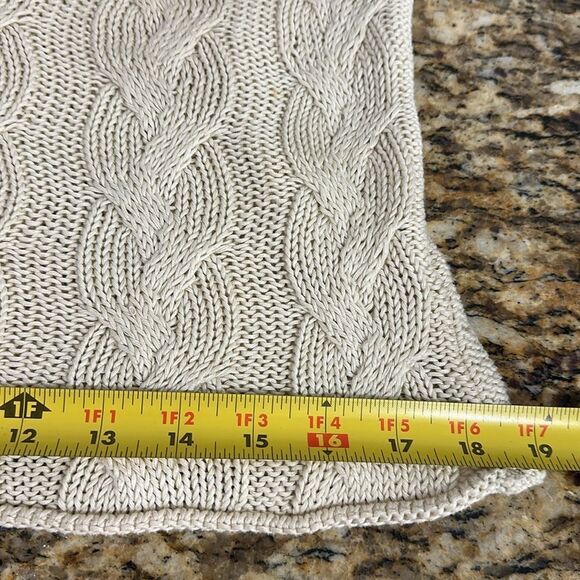 Weekend Max Mara Cream Tan Cable Knit Sleeveless Sweater Size S - Picture 5 of 7